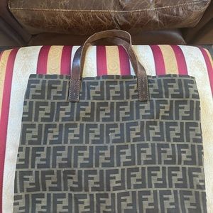 Fendi Zucca Tote Handbag